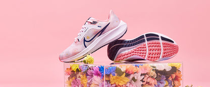 Nike Womens Pegasus 40 Premium - Pearl Pink/Midnight Navy