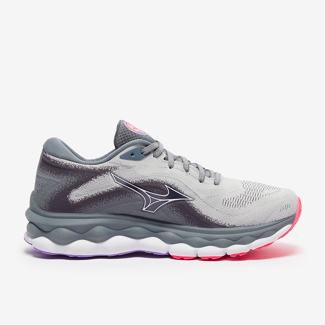 Mizuno Womens Wave Sky 7 - Pearl Blue/White/High