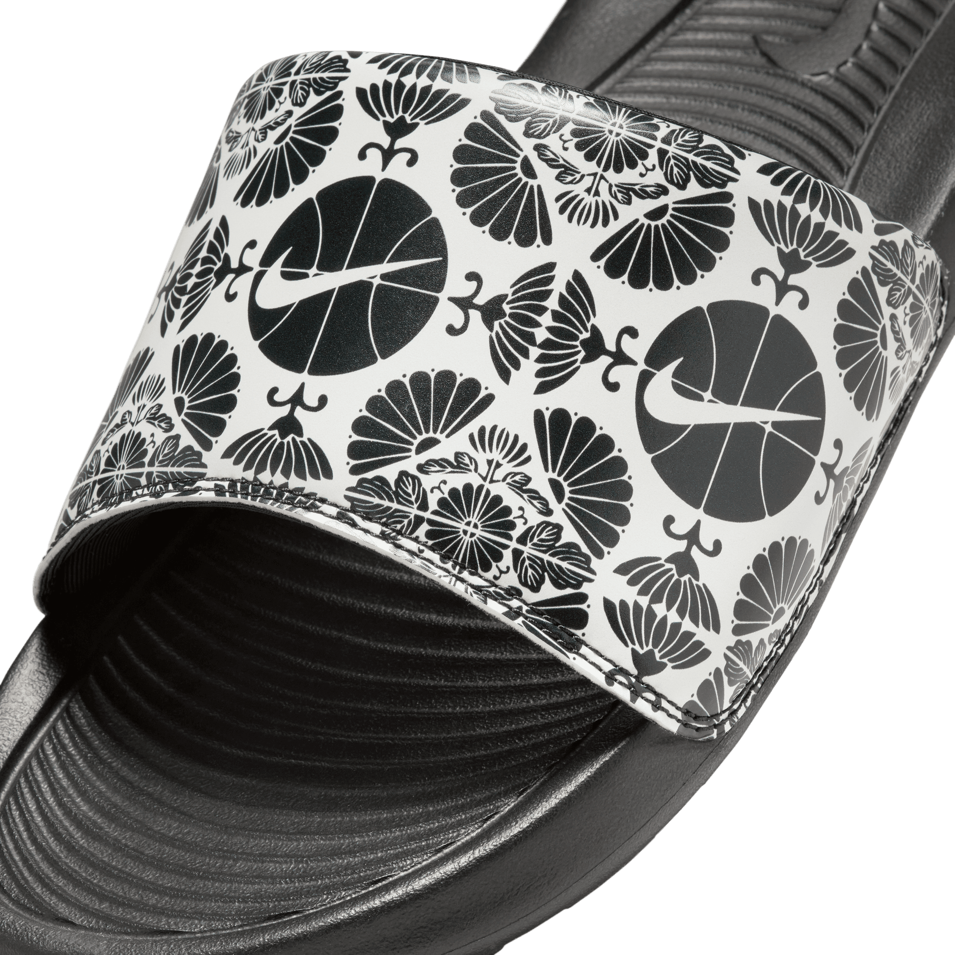 Men's Nike Victori One Printed Slides "Printed Black White"