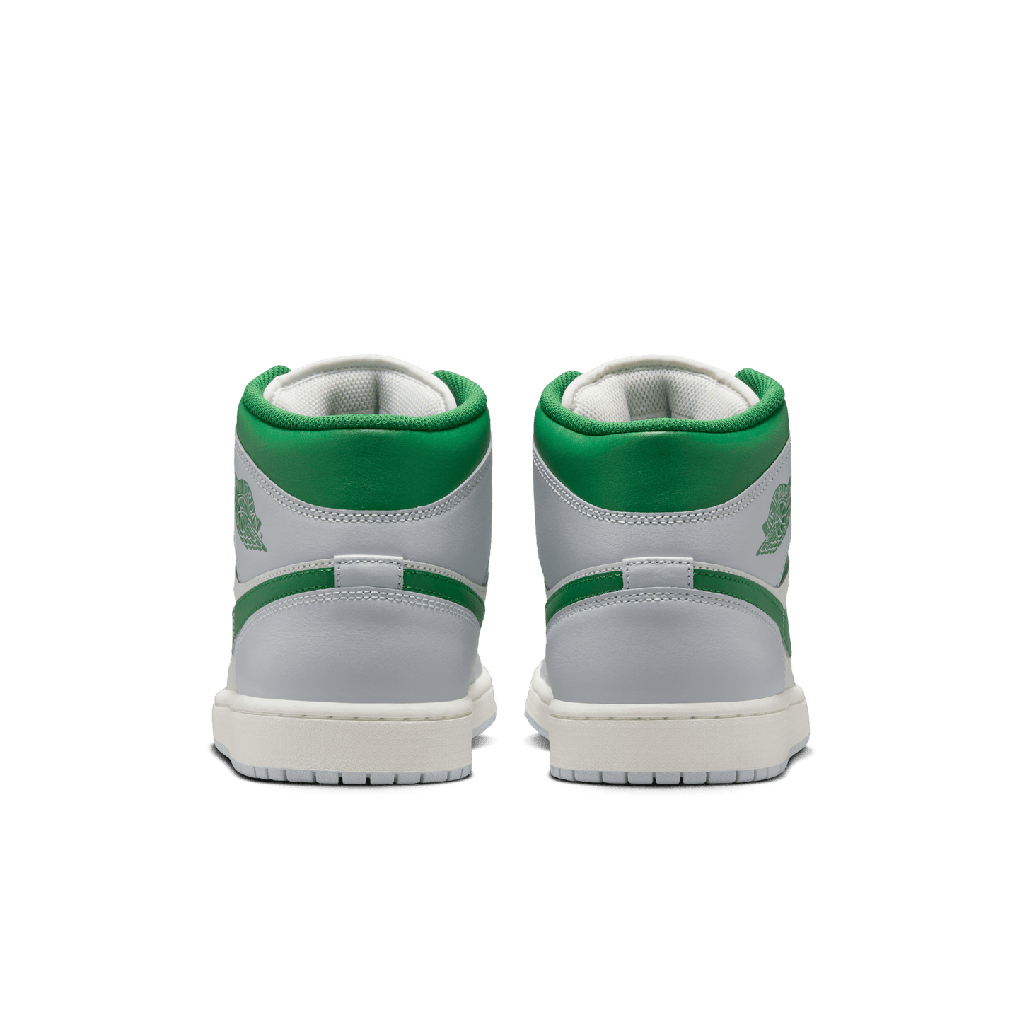 Men's Air Jordan 1 Mid "Summit White Lucky Green"