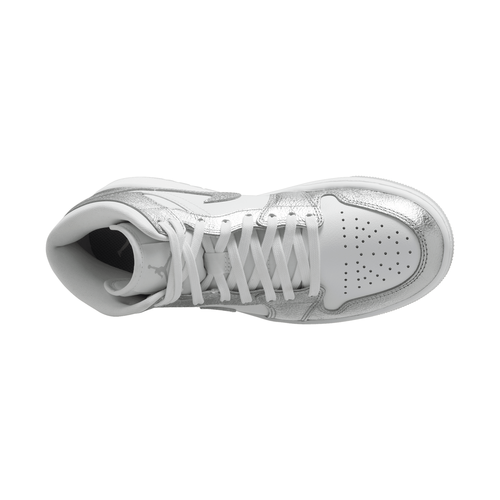 Women's Air Jordan 1 Mid SE "Crinkled Silver Foil"