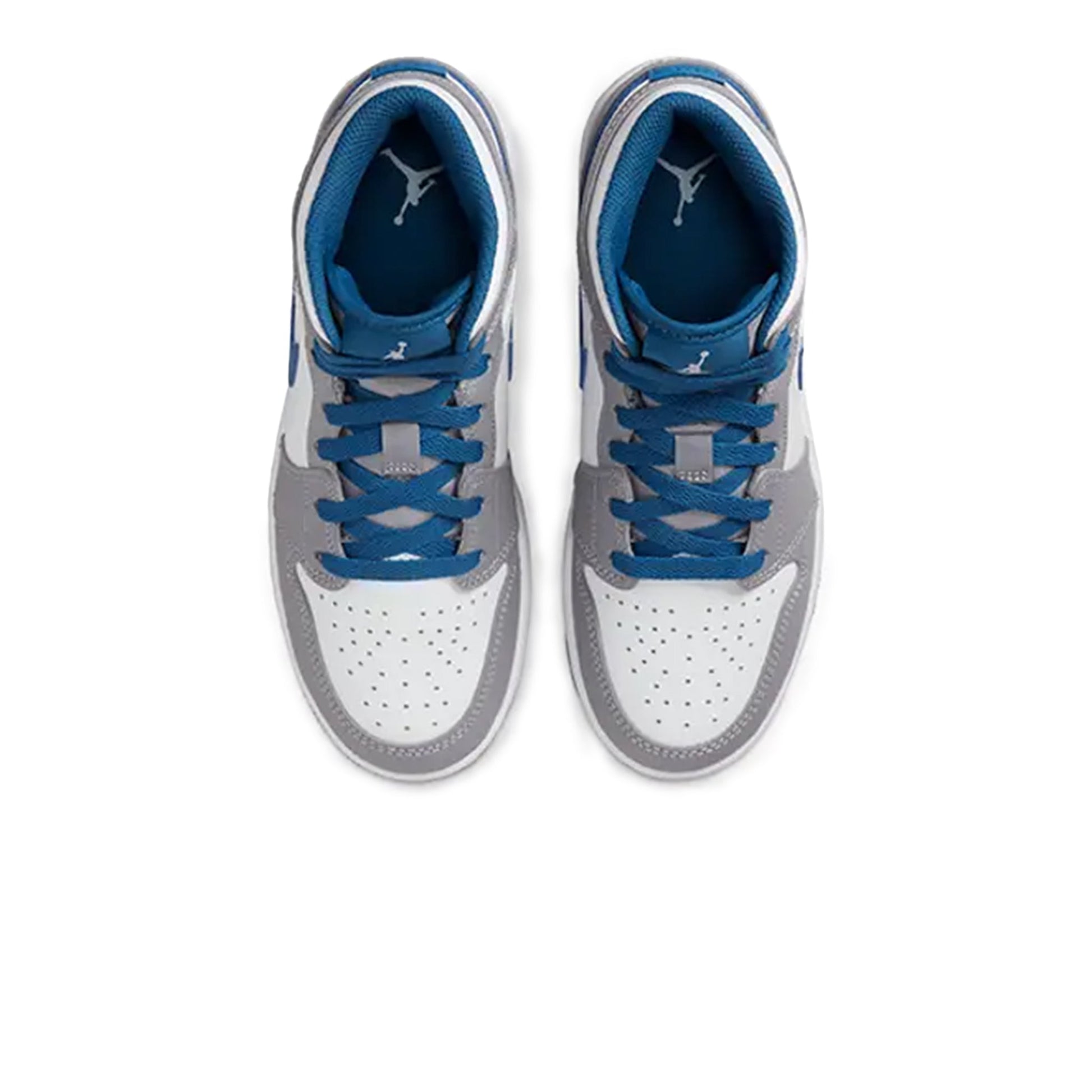 Air Jordan 1 Mid True Blue Cement (GS)