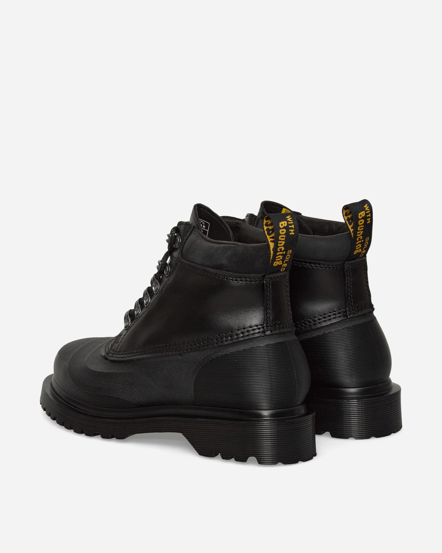 939 Sub Fleece Lined Leather Ankle Boots Black