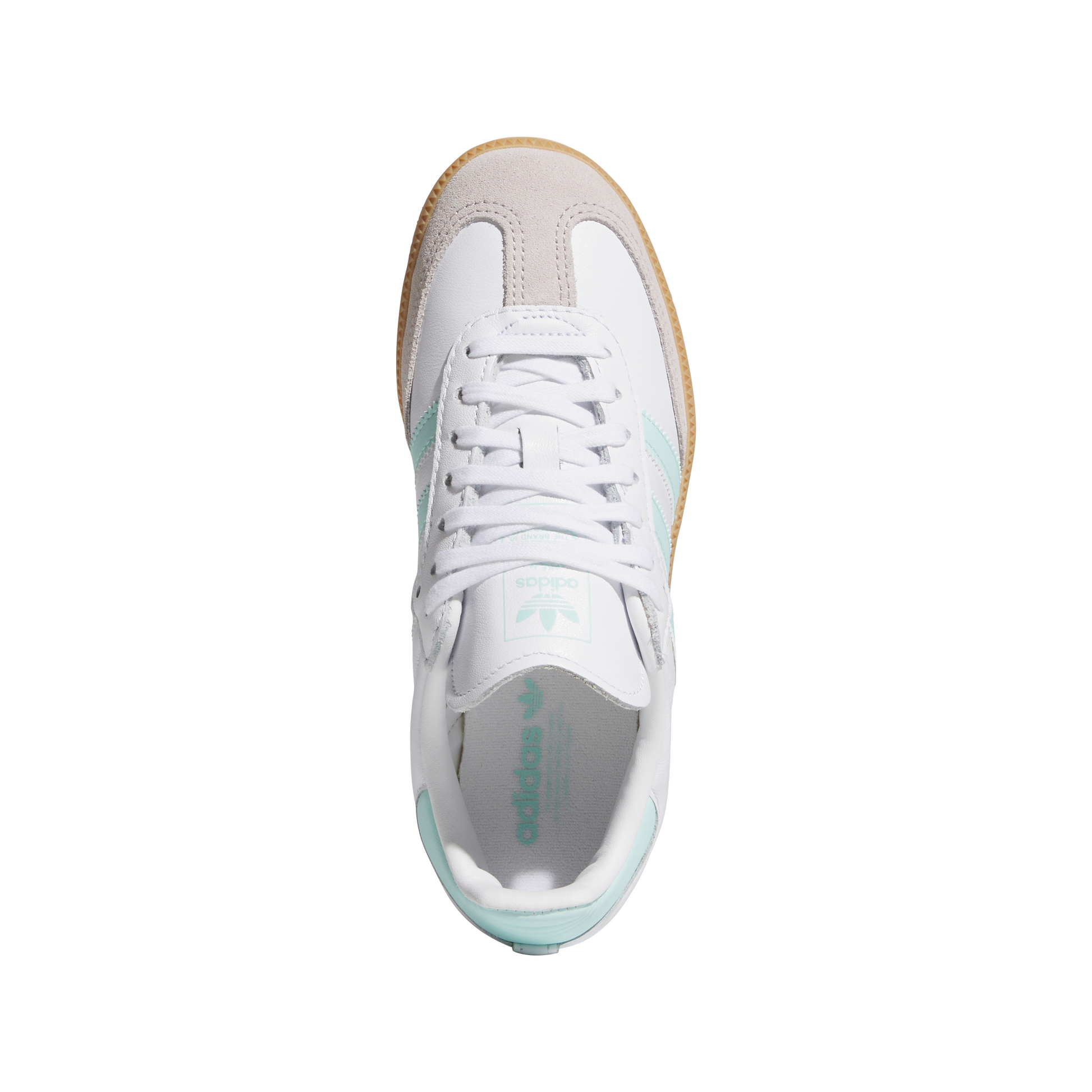 Big Kids' Adidas Samba OG J "White Semi Flash Aqua"
