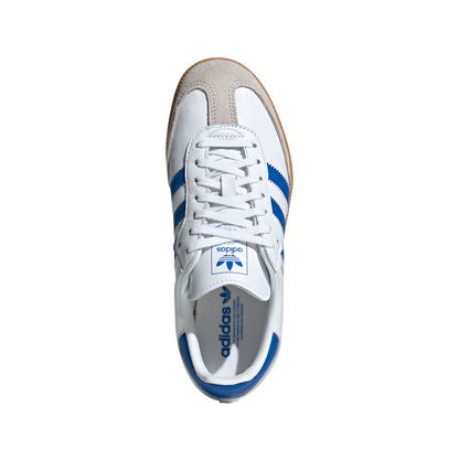 Big Kids' Adidas Samba OG J "White Blue"