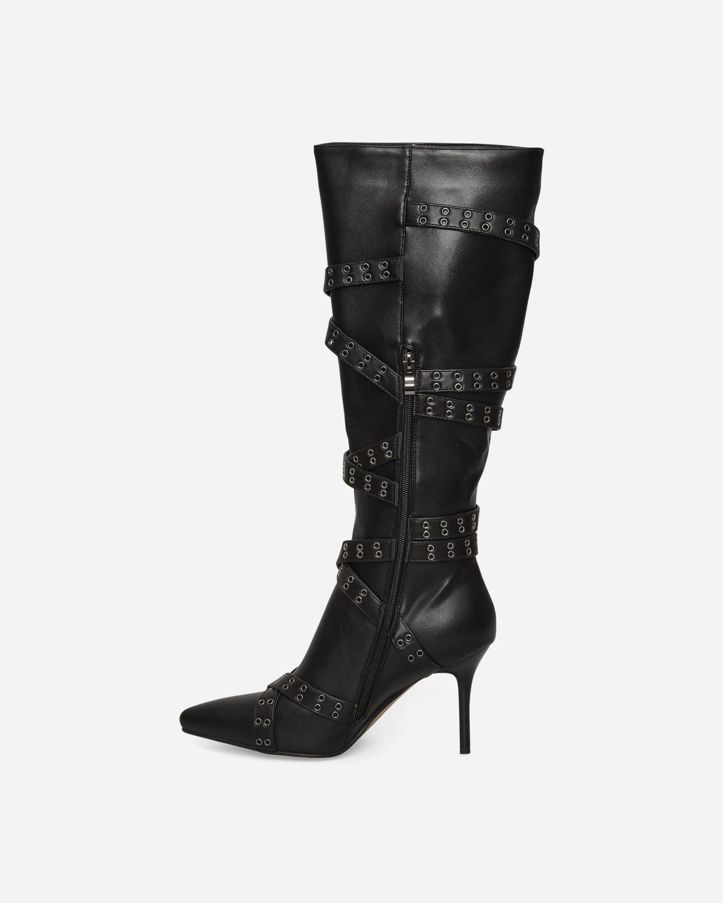 Women's Strappy Boots Black