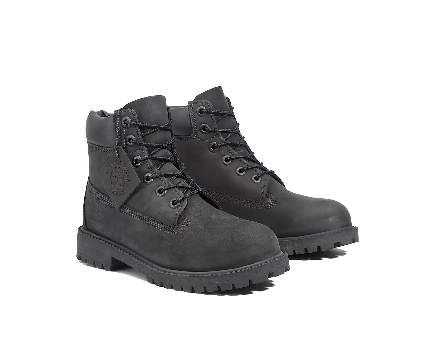 Big Kids' Timberland® Premium 6 Inch Lace Waterproof Boot "Black"