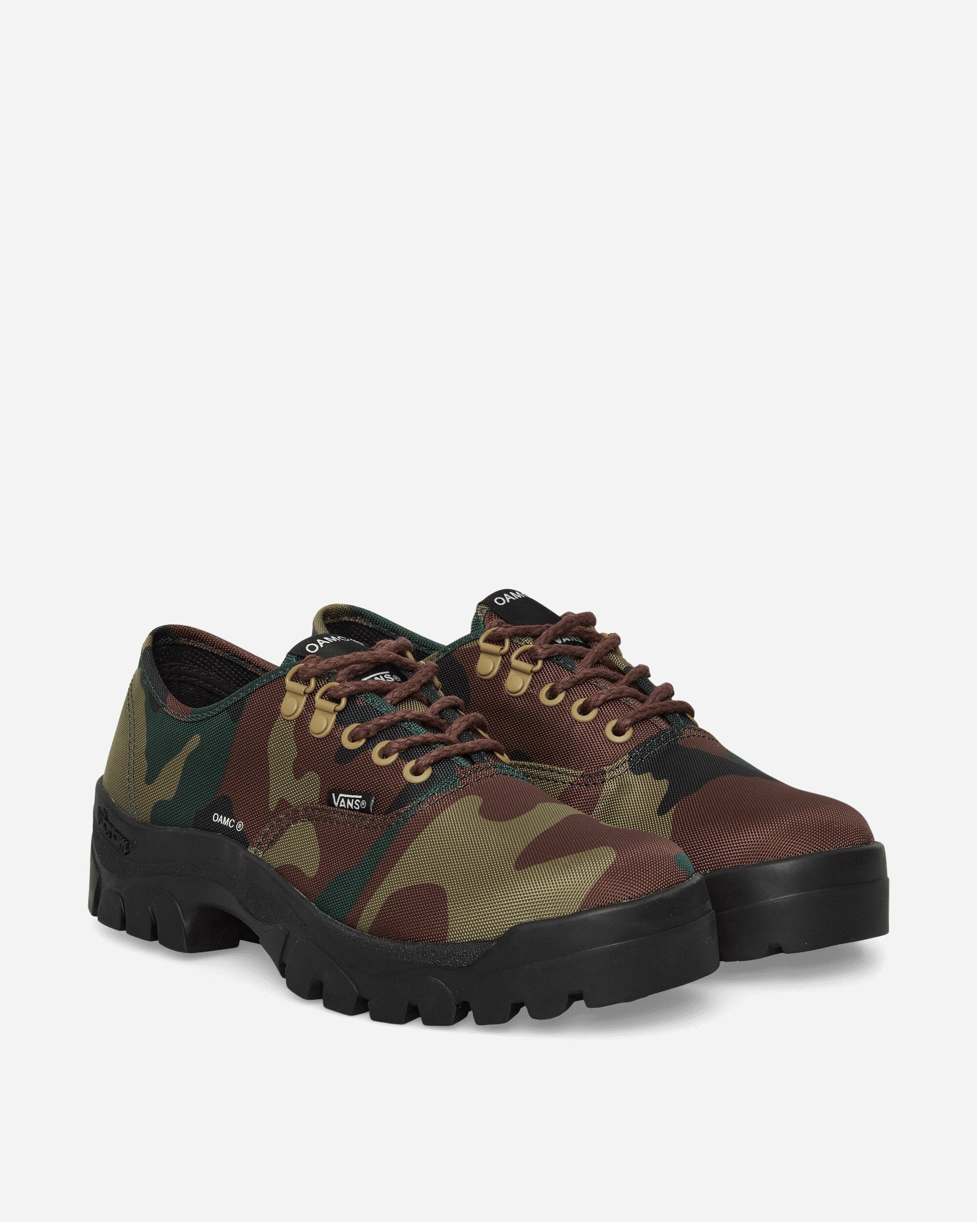 OAMC Authentic Oxford Sneakers Woodland Camo Green