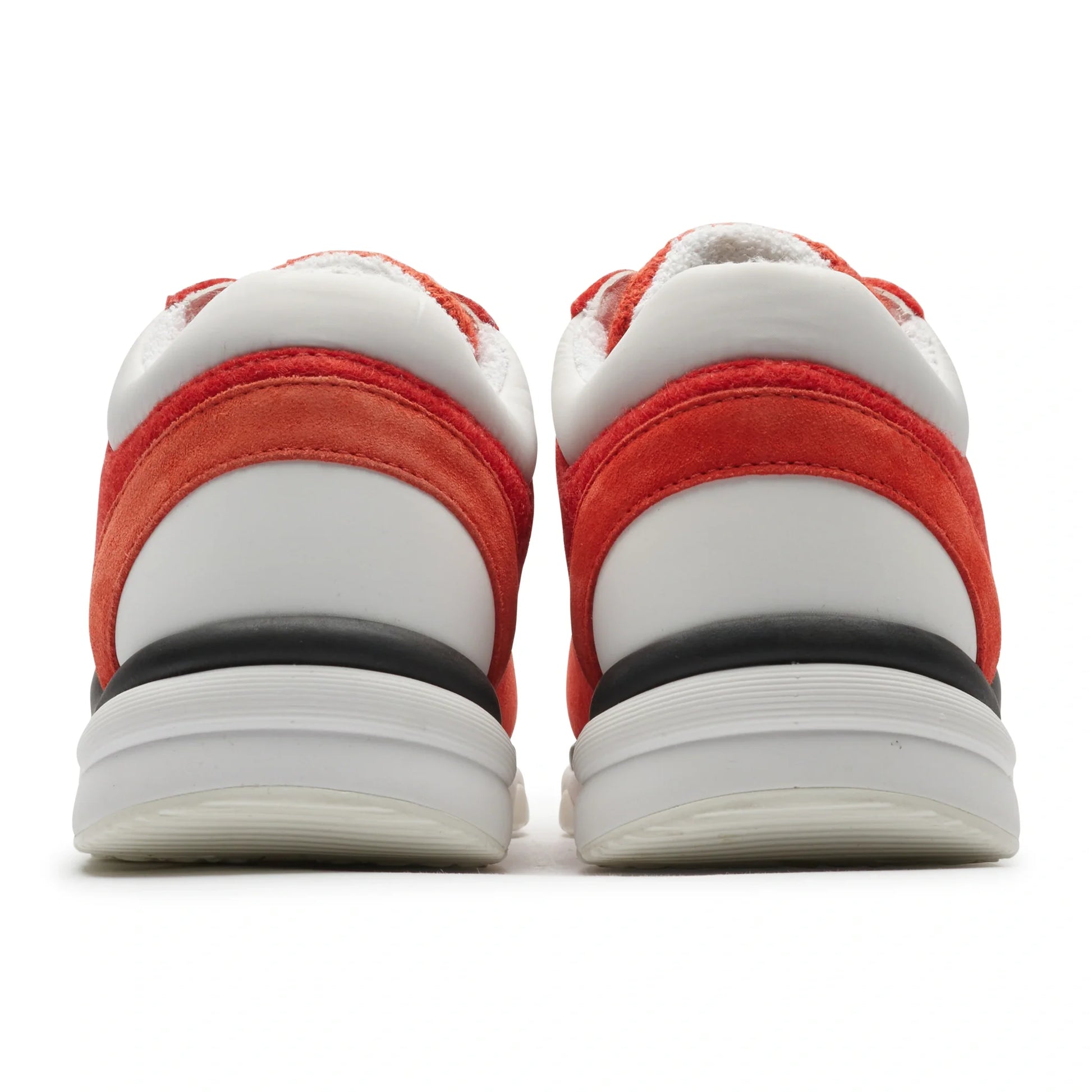 Chanel CC Logo Suede Red Tweed Sneaker