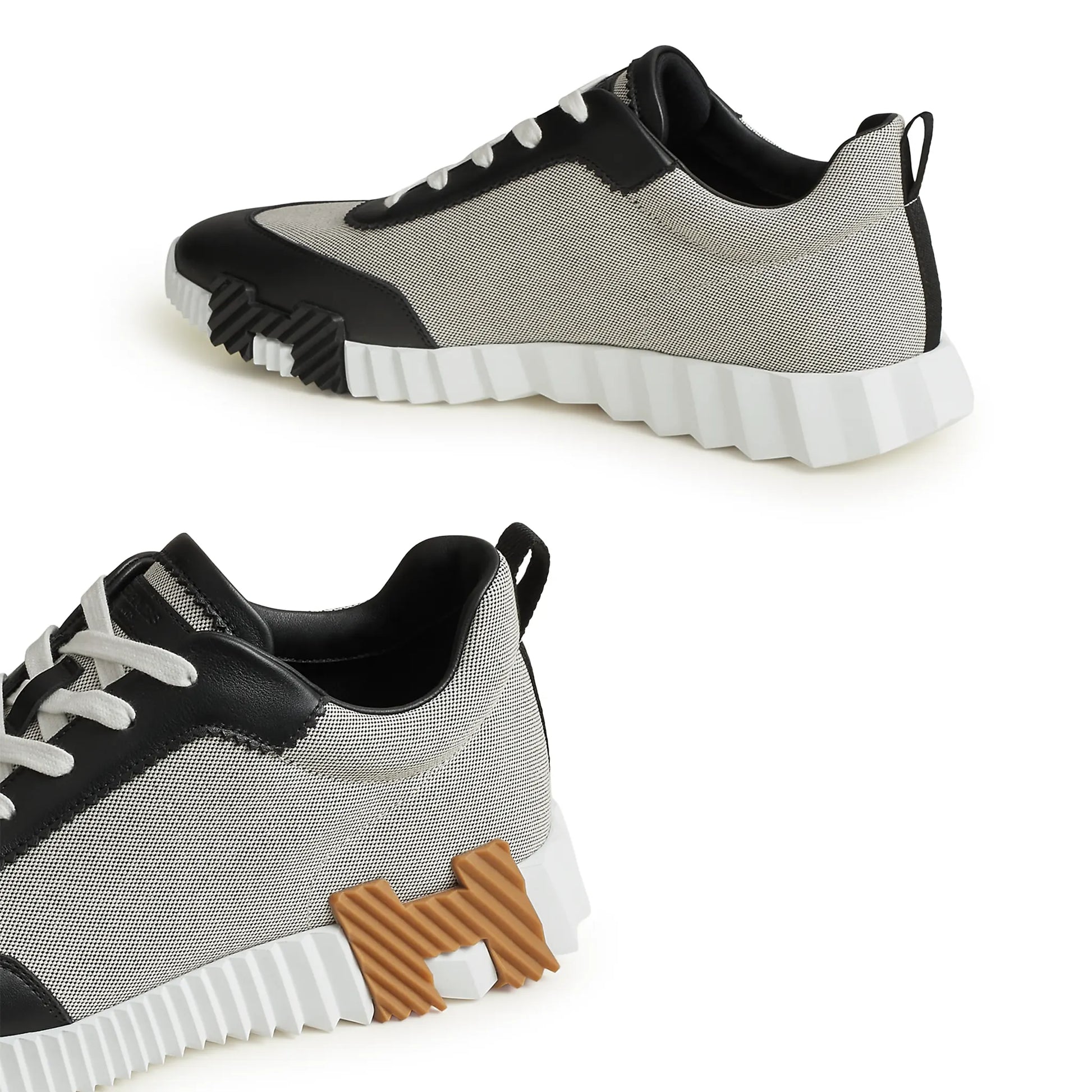 Hermes Paris Bouncing Calf Sneaker Prunoir Noir