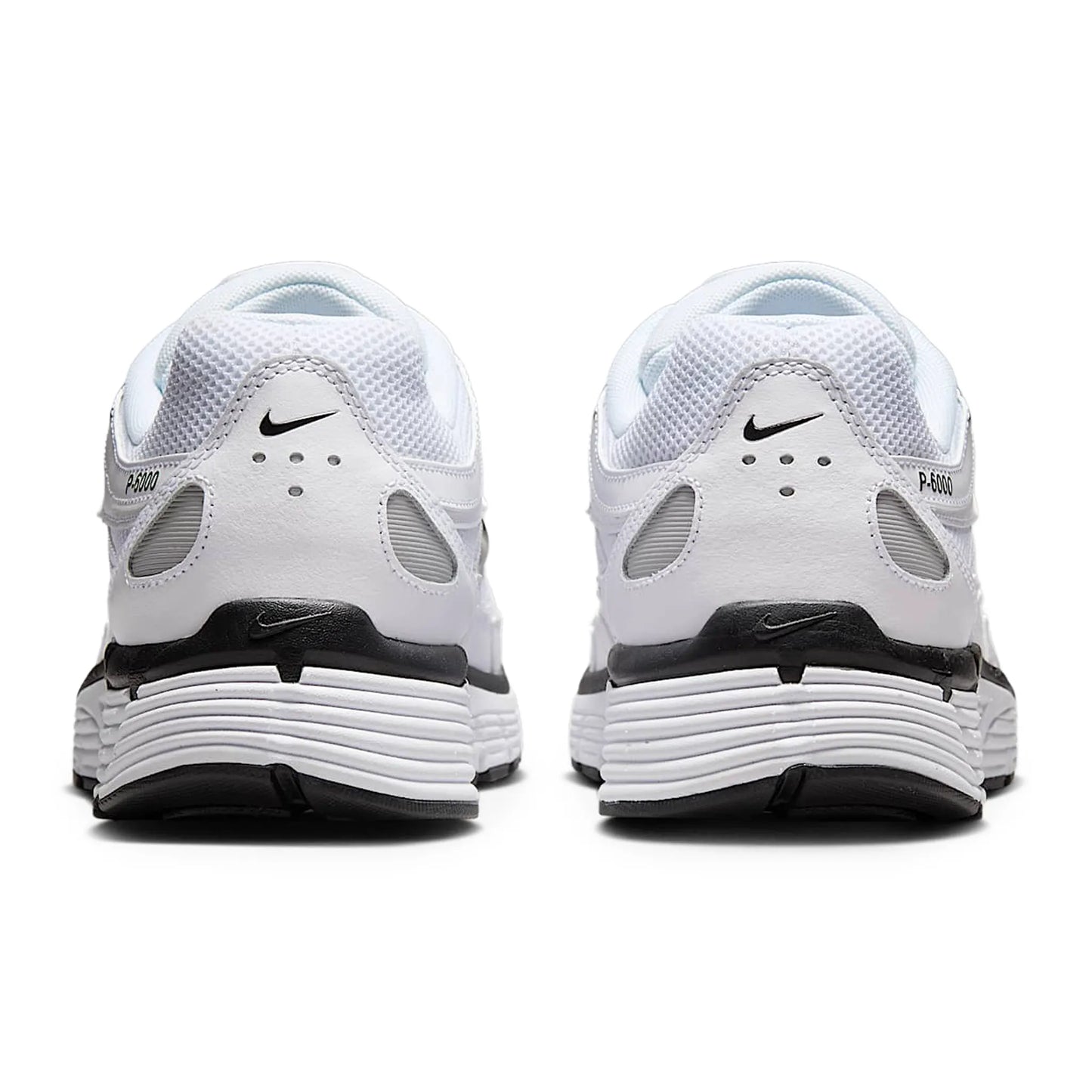 Nike P-6000 White Metallic Silver Black