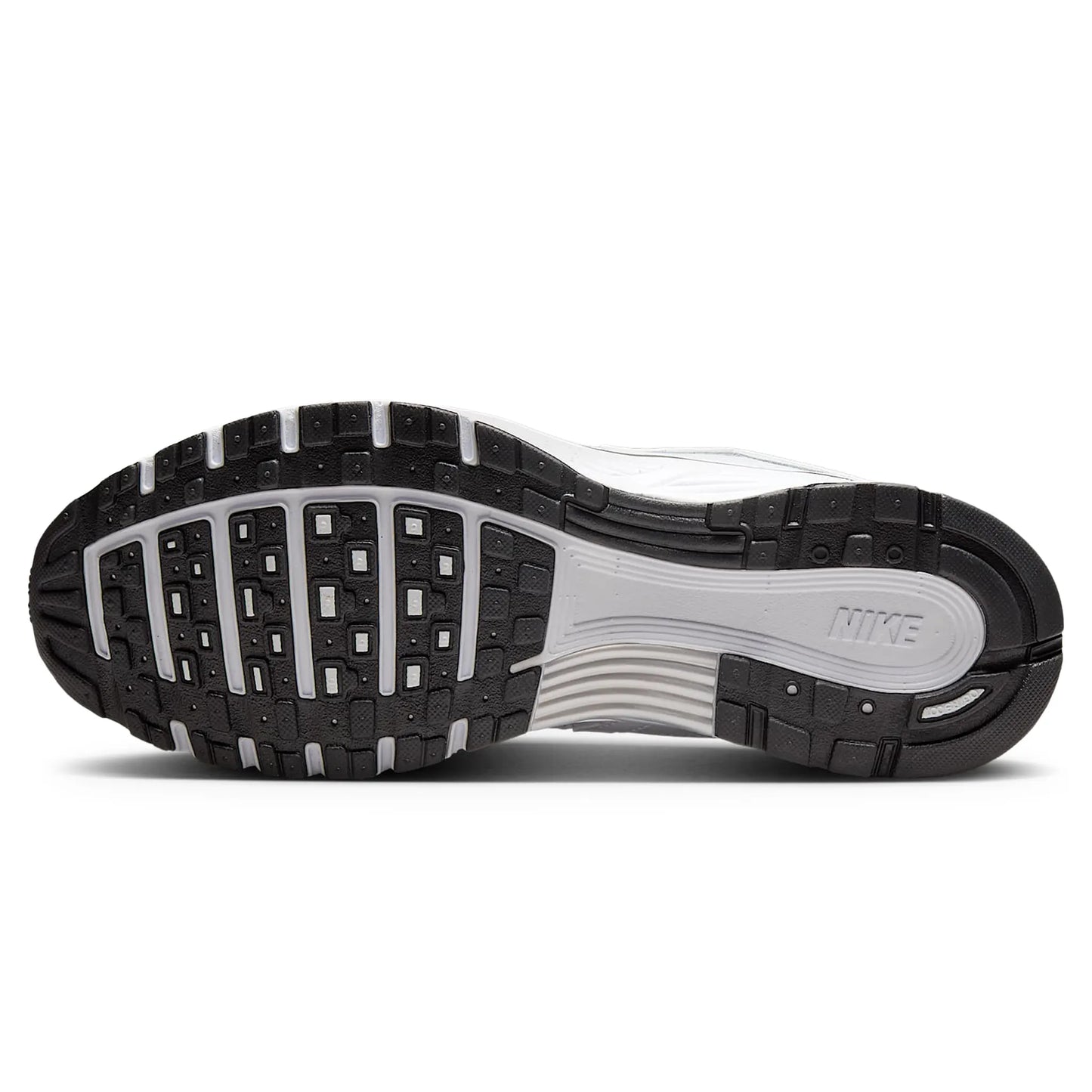 Nike P-6000 White Metallic Silver Black