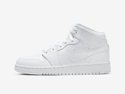 Air Jordan 1 Mid Triple White